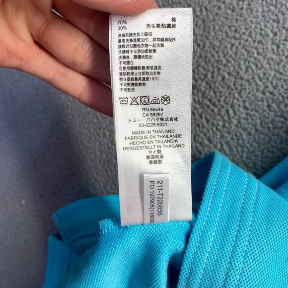 Tommy Bahama Polo Mens Size Size XL Short Sleeve Shirt Blue embroidery Golf - Picture 6 of 12